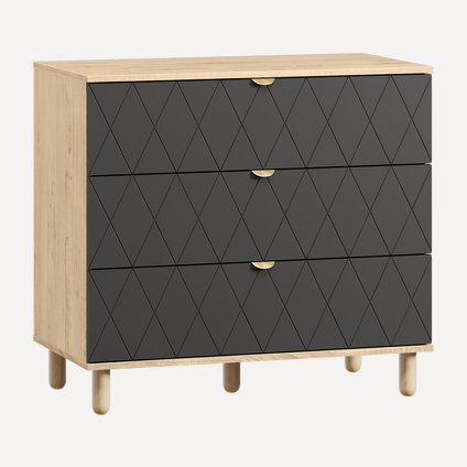 Комод Теджонс-3 Diamond Grafit