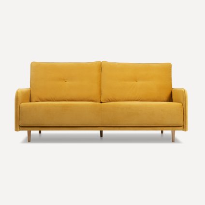 Диван прямой Арил Velvet Yellow