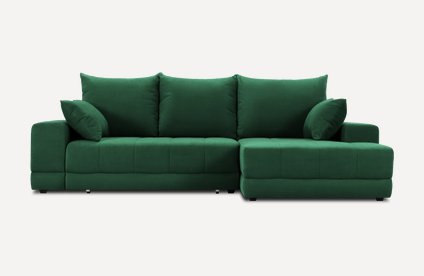 Диван угловой Дарол Velvet Emerald
