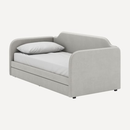 Кровать выдвижная детская Велди 90 Velvet Silver