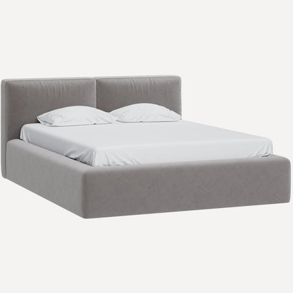 Кровать Фостер 140 Velvet Smoke уценка