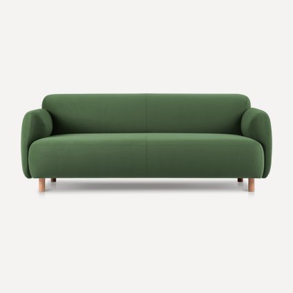 Диван прямой Пайпел-3 Velvet Olive