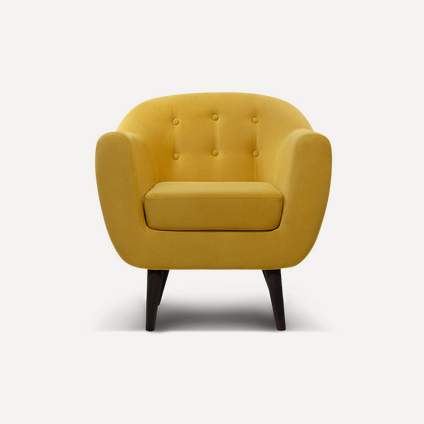 Кресло Роттердам Velvet Yellow
