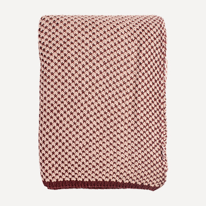 Плед Эссеншэл Bicolor Bordo 130x180