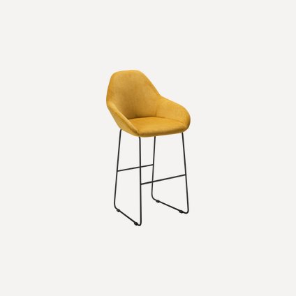 Стул барный Кент-4 Velvet Yellow