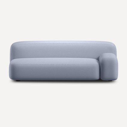 Диван түзу Ribbl - 3 Bucle Lilac