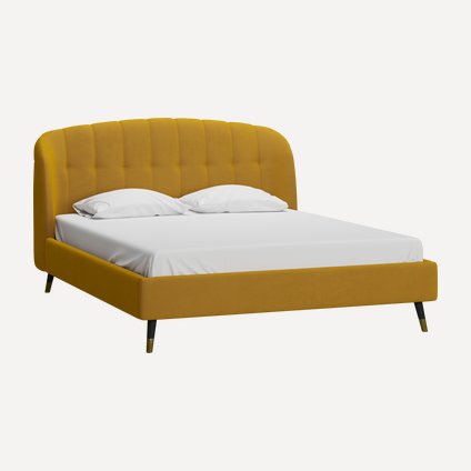 Кровать Льери 160 Velvet Mustard