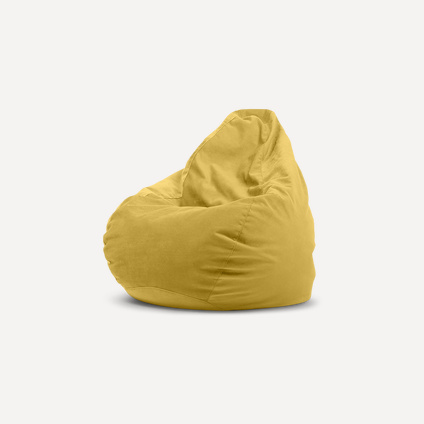 Кресло-мешок Рокси L Velvet Yellow