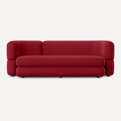 Диван прямой Brera Velour Cherry