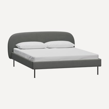 Кровать Берта 140 Velvet Grey