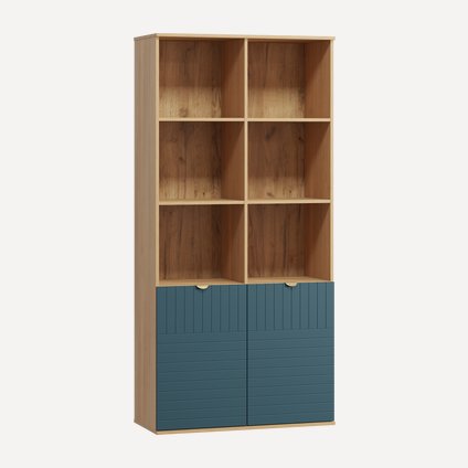 Стеллаж Монблан-2 Line Aquamarine Oak