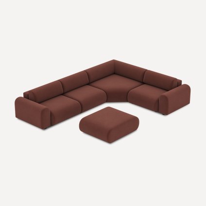 Диван модульный Маиль-6 Textile Marsala
