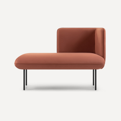 Кушетка Наск Велюр Терракотовый