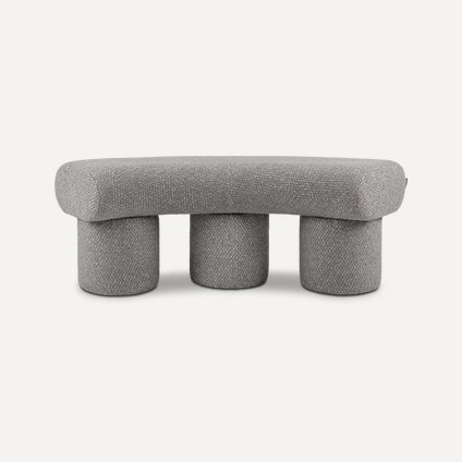 Банкетка Плум-2 Букле Серый