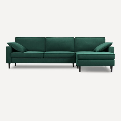 Диван угловой Дисент-2 Velvet Emerald