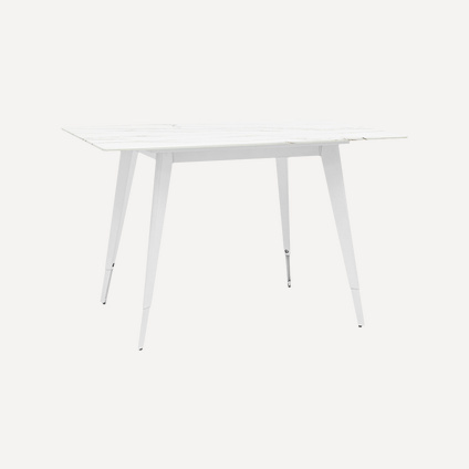 Кухонный стол Ричмонд 120x80 Белый мрамор/Белый