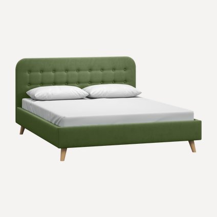 Кровать Динс 180 Velvet Olive