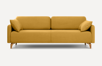 Диван түзу Льери Velvet Yellow