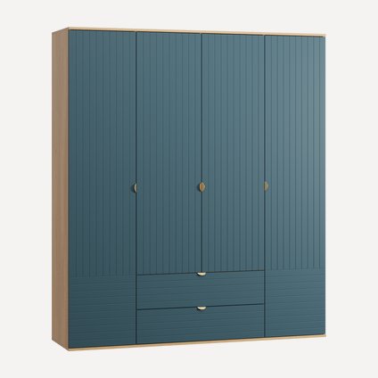 Распашной шкаф Монблан 4-185x215 Линии Аквамарин