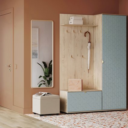 Модульная прихожая Монблан-2 Angle Mentol