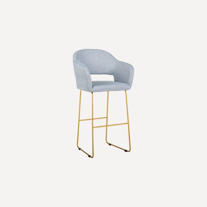 Стул барный Одар-5 Textile Grey