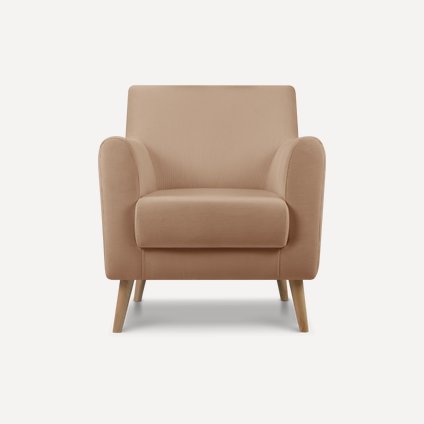 Кресло Оденс Вельвет Песочный