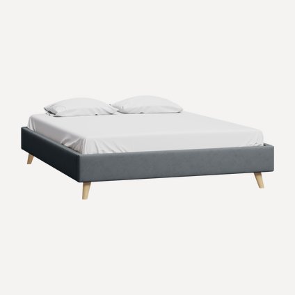 Кровать Бран-1 160 Velvet Grafit