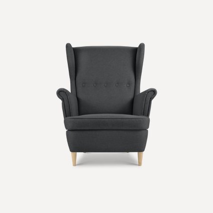 Кресло Дженкс Рогожка Темно-серый