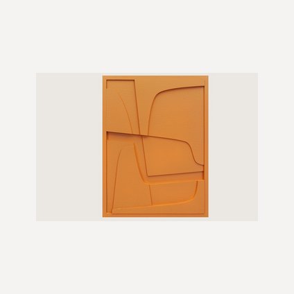 Картина Рельеф Оранжевый 45x60