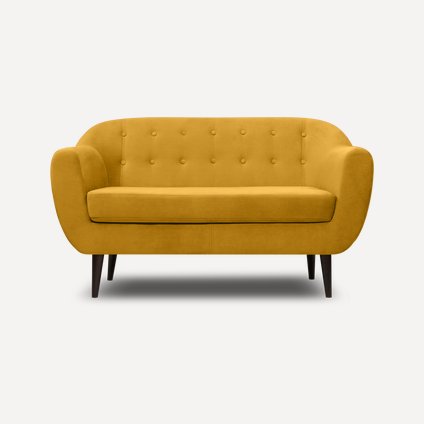 Диван прямой Роттердам Velvet Yellow