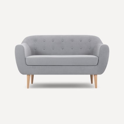 Диван прямой Роттердам Velvet Silver