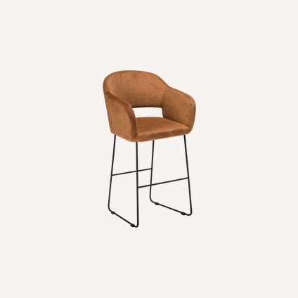 Стул полубарный Одар-4 Velvet Brown