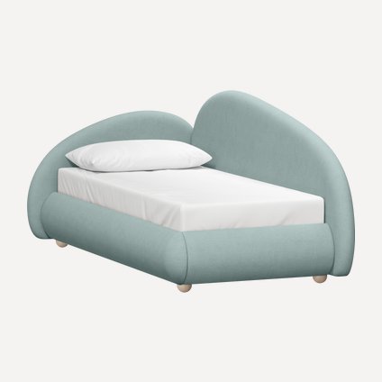 Кровать Табия 90 Шенилл Мятный