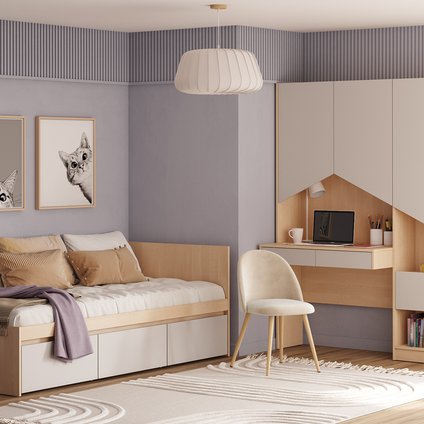 Модульная детская Пенни-1 Plywood Latte