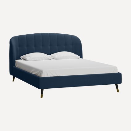 Кровать Льери 140 Velvet Blue