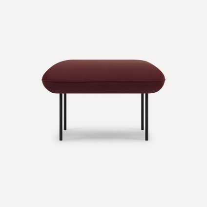 Пуф Наск Велюр Бордовый