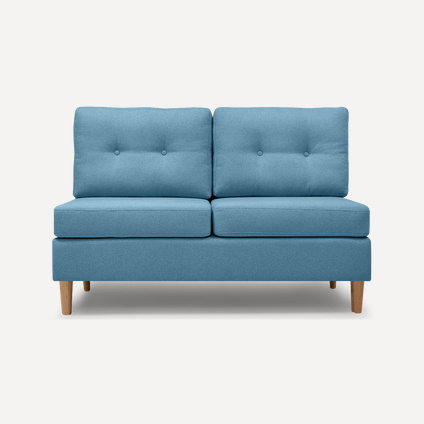 Диван прямой Динс-1 Textile Blue