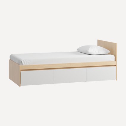 Кровать Пенни-1 90 Plywood White