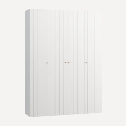 Распашной шкаф Моррис 4-175x242 Белый