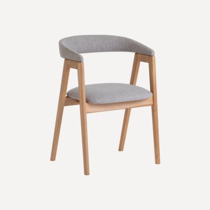 Стул Тревор Рогожка Серый/Натуральный