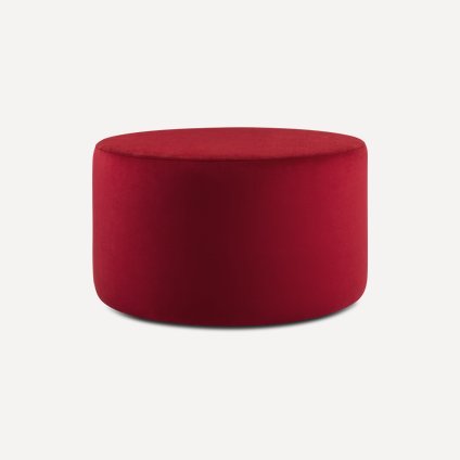 Пуф Кофи-3 Велюр Красный