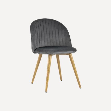 Стул Лион Stripes Velvet Grey