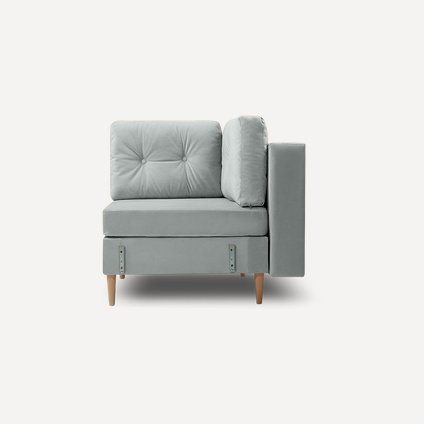 Угловое кресло Динс Velvet Grey