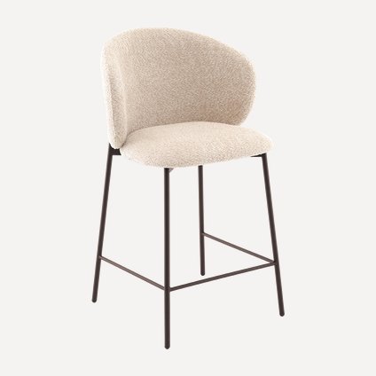 Стул полубарный Реннер Bucle Beige