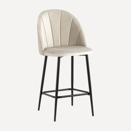 Стул полубарный Бартон Velvet Beige