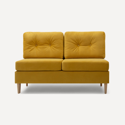 Диван прямой Динс-1 Velvet Yellow