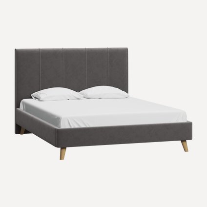 Кровать Шерона-Legs 160 Velvet Grey