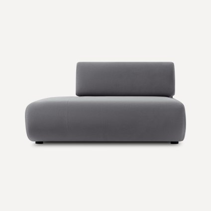 Диван прямой Маиль-1НРЛ Велюр Серый