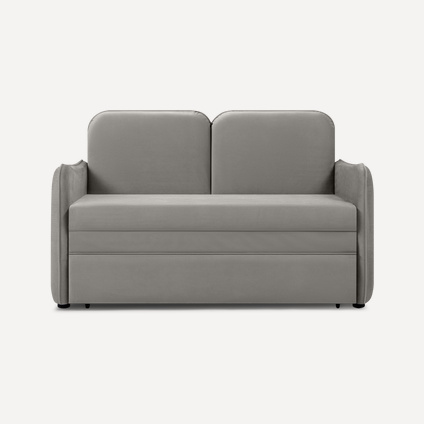 Диван прямой Кейсес 120 Велюр Графитовый