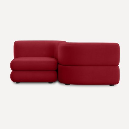 Диван модульный Brera-2 Velour Cherry
